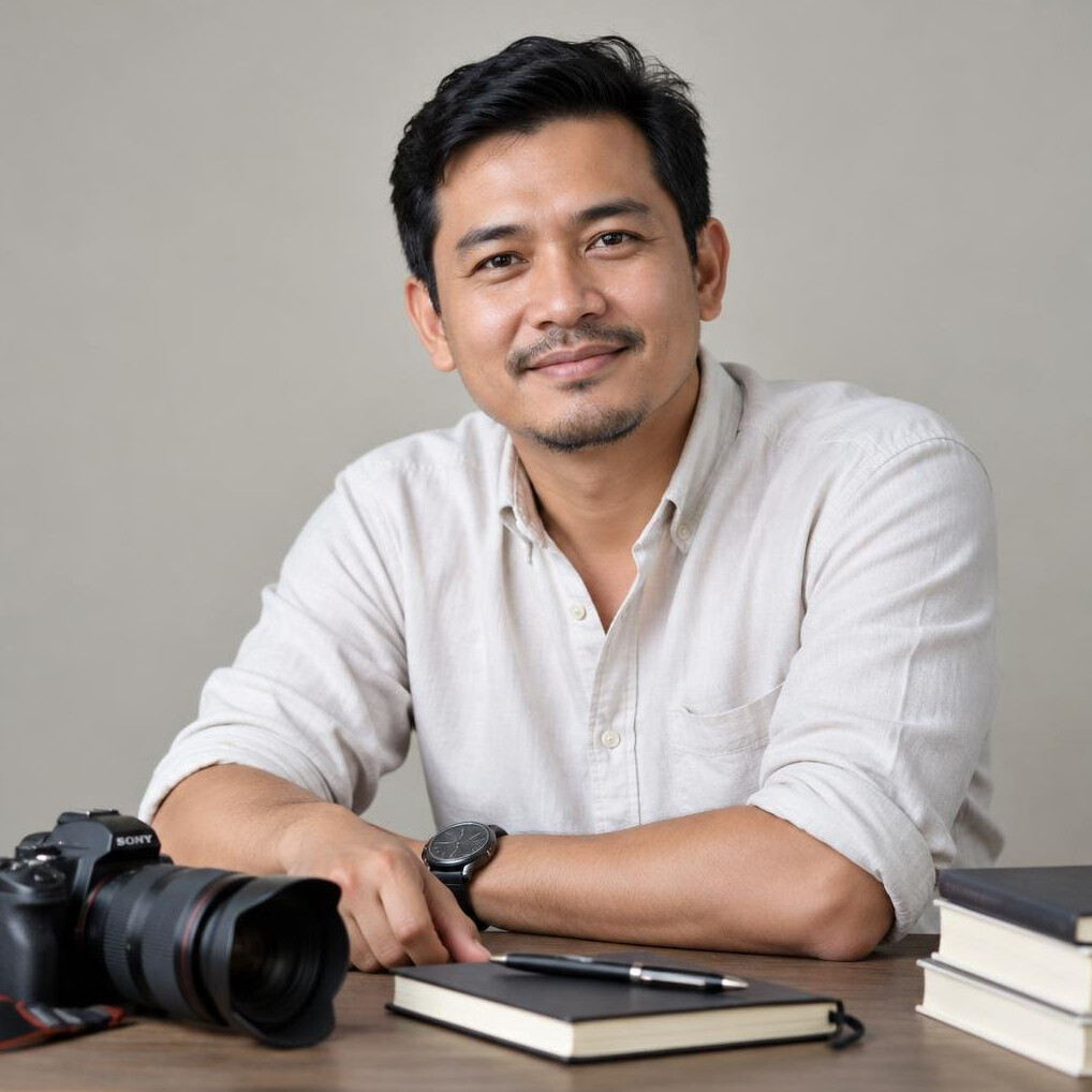 Portrait of a professional man with short hair