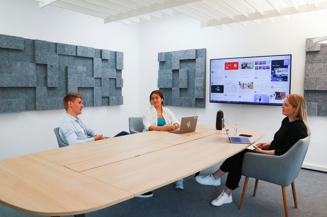 business meeting in conference room