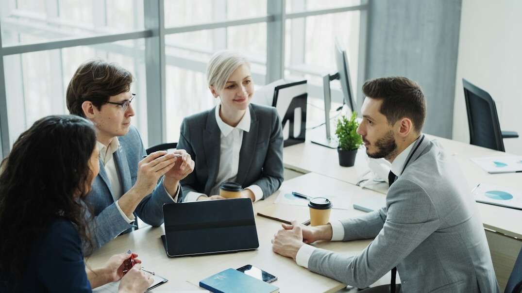 business team discussion