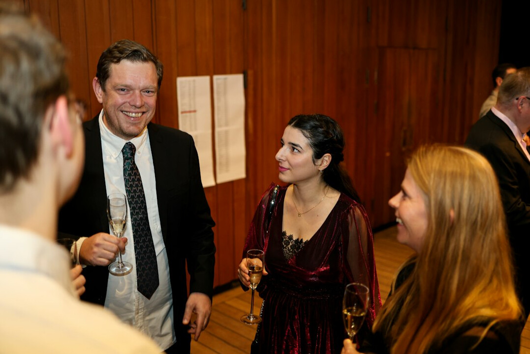 business people networking at event